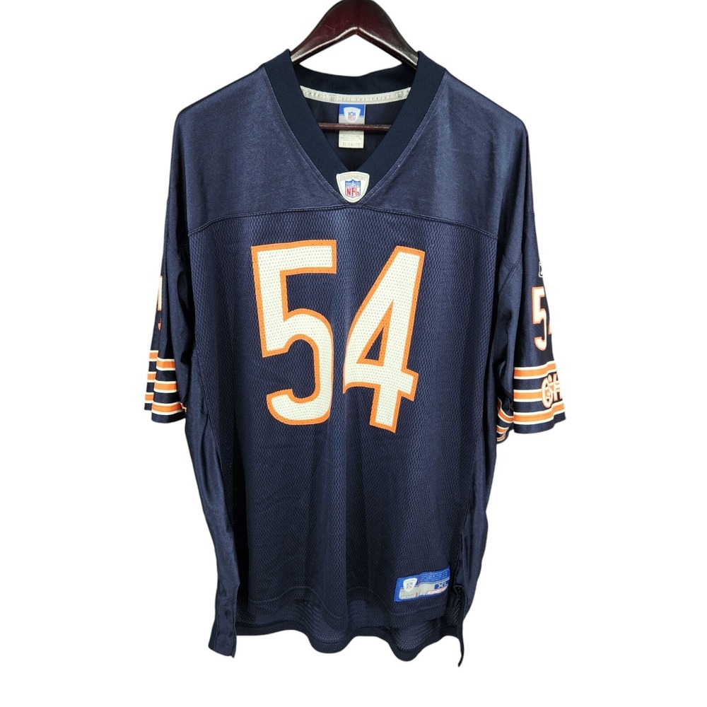 Vintage Urlacher #54 Chicago Bears Reebok Jersey Mens XL Blue‎ NFL Football